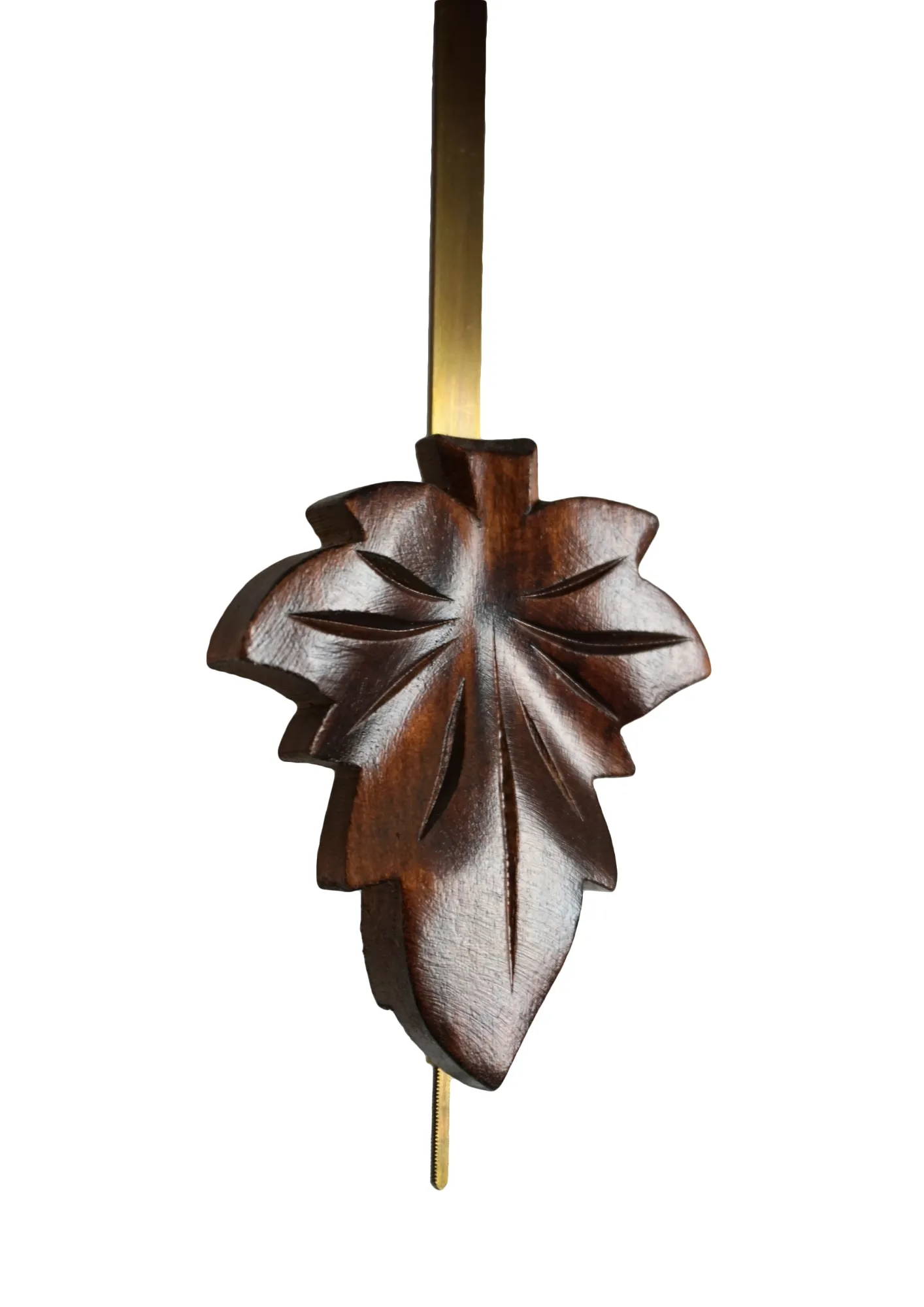 Cuckoo Clock Traditional Style, Three Birds 1 Day Movement (3) Authentic brown mechanical black forest cuckoo clock with wood peckers, one day clockwork, made by Hönes
