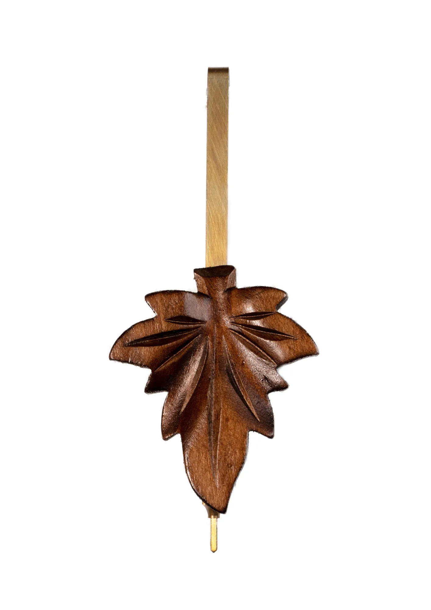 original authentic  brown black forest cuckoo clock decorated with wine leaves made by Hönes