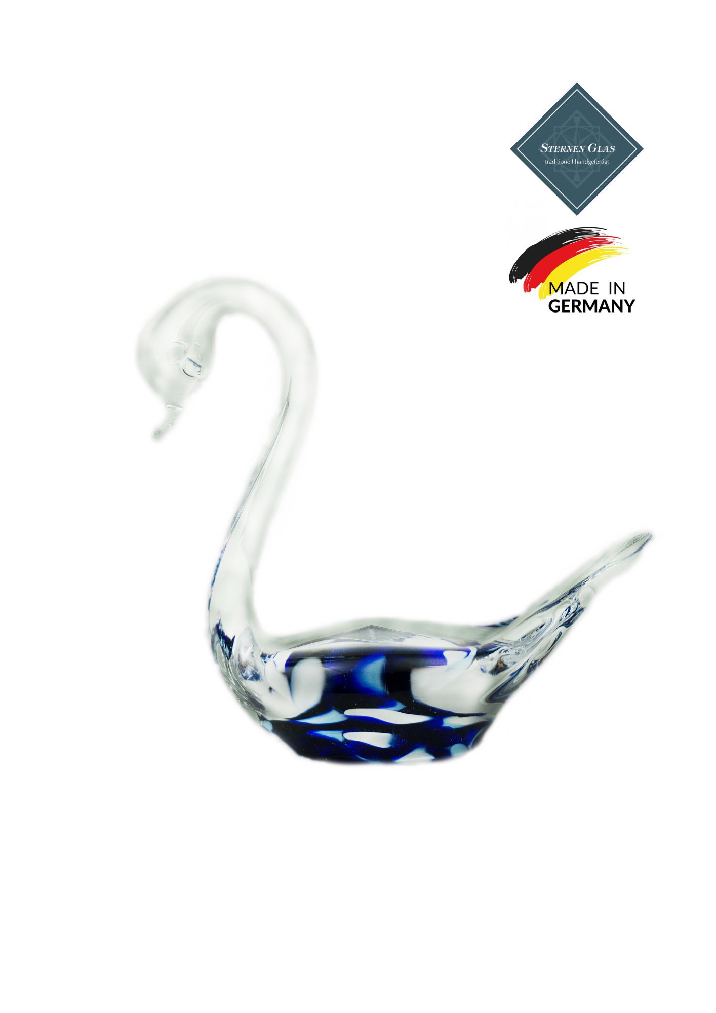 STERNEN GLAS | Swan | Blue