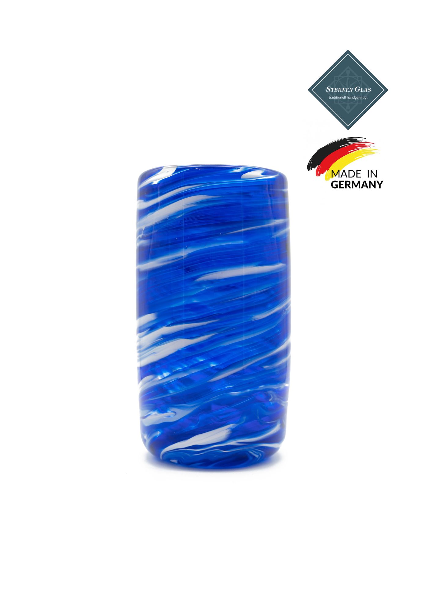 STERNEN GLAS | Cylinder Vase | Blue