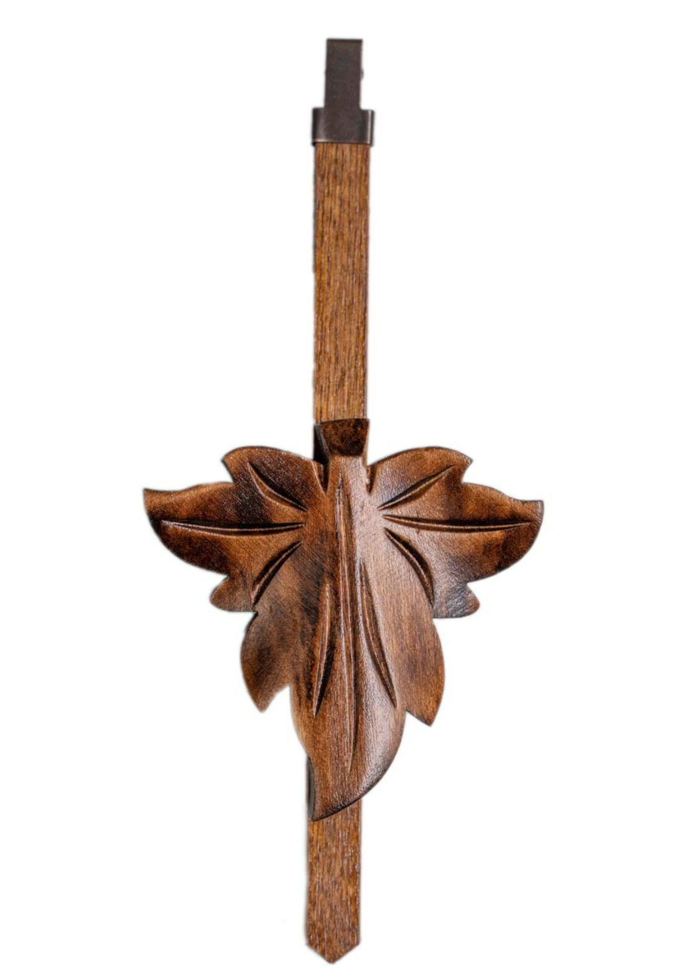 Cuckoo Clock Traditional Style, Three Birds Battery (4) traditional style carved cuckoo clock with ivy leaves and three birds decorating the clock, plays music and dancers turn made by Trenkle Uhren