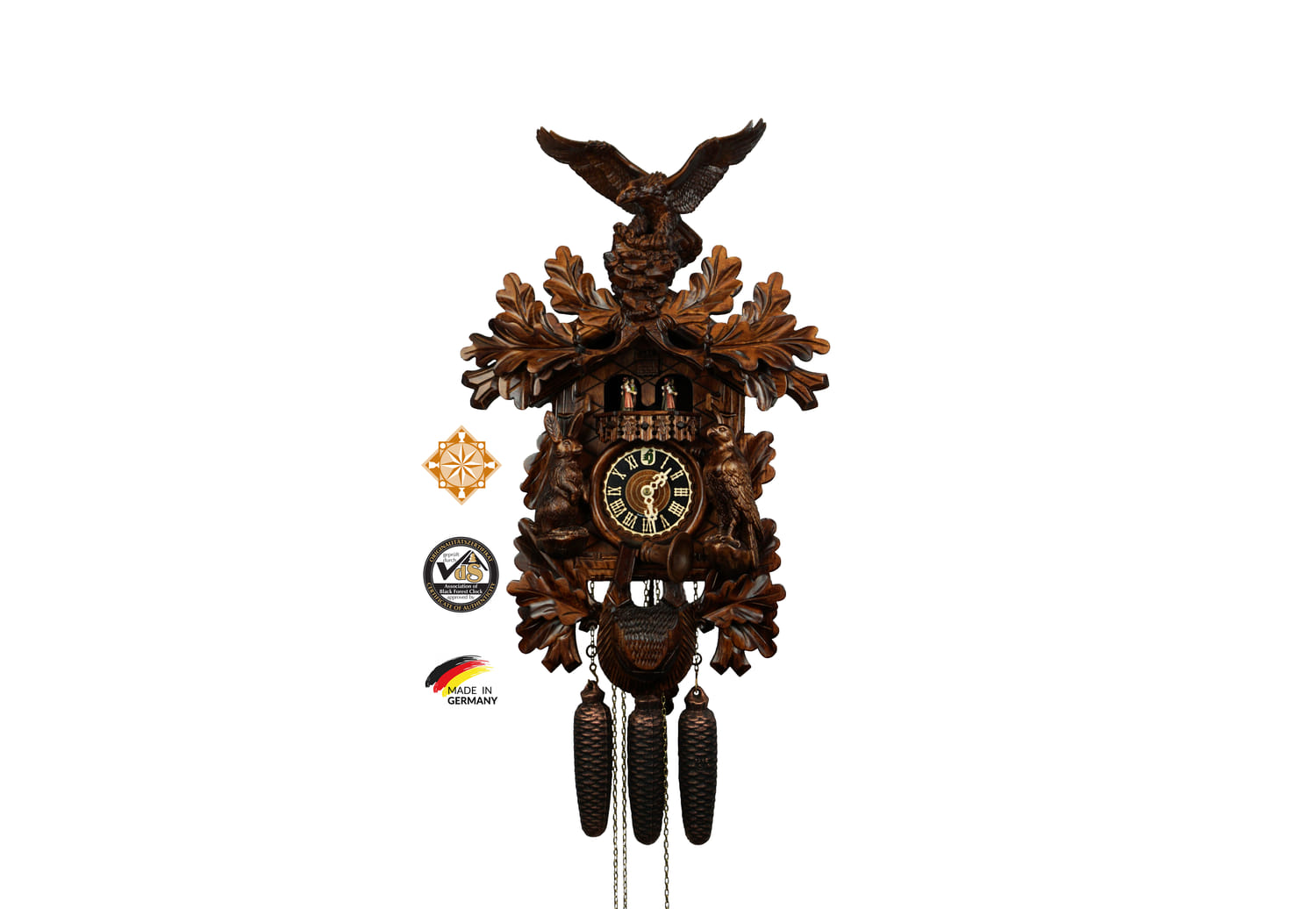 Cuckoo Clock | Oak Forest | 8 Day Movement | Music