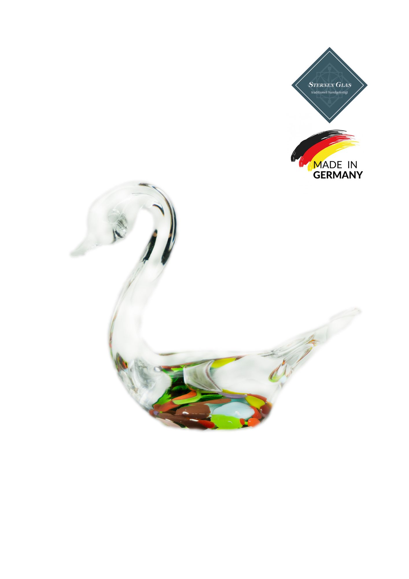 STERNEN GLAS | Swan | Colorful