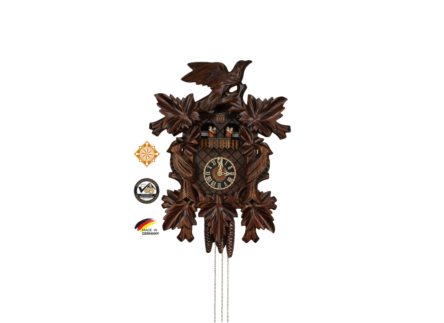 Cuckoo Clock | Traditional Three Birds | 1 Day Movement | Music