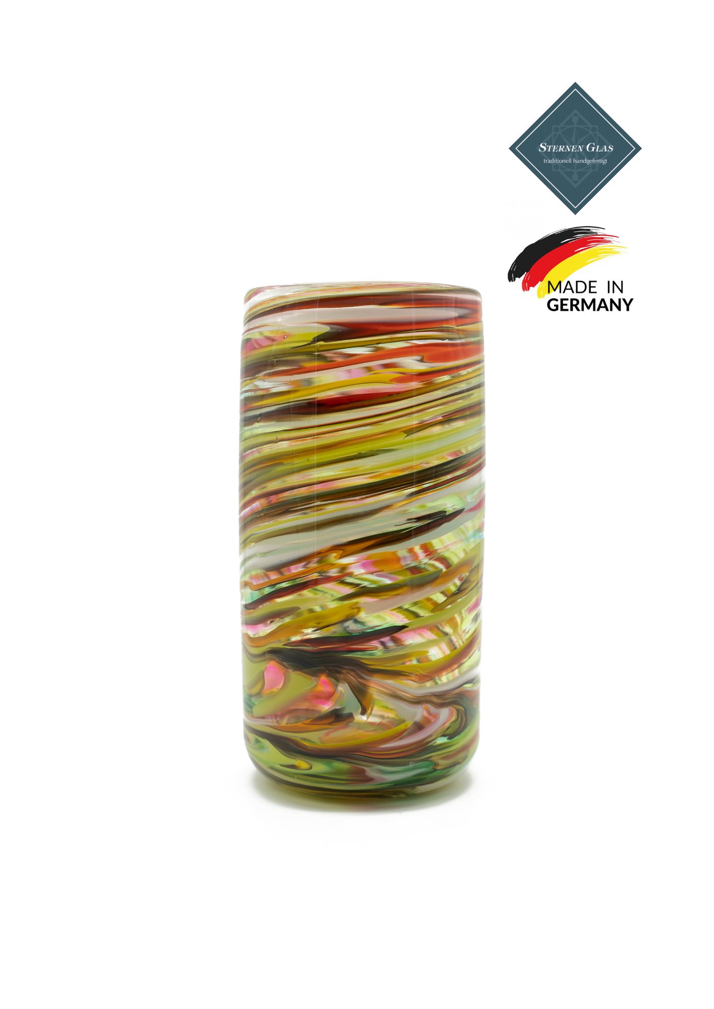 STERNEN GLAS | Cylinder Vase | Colorful