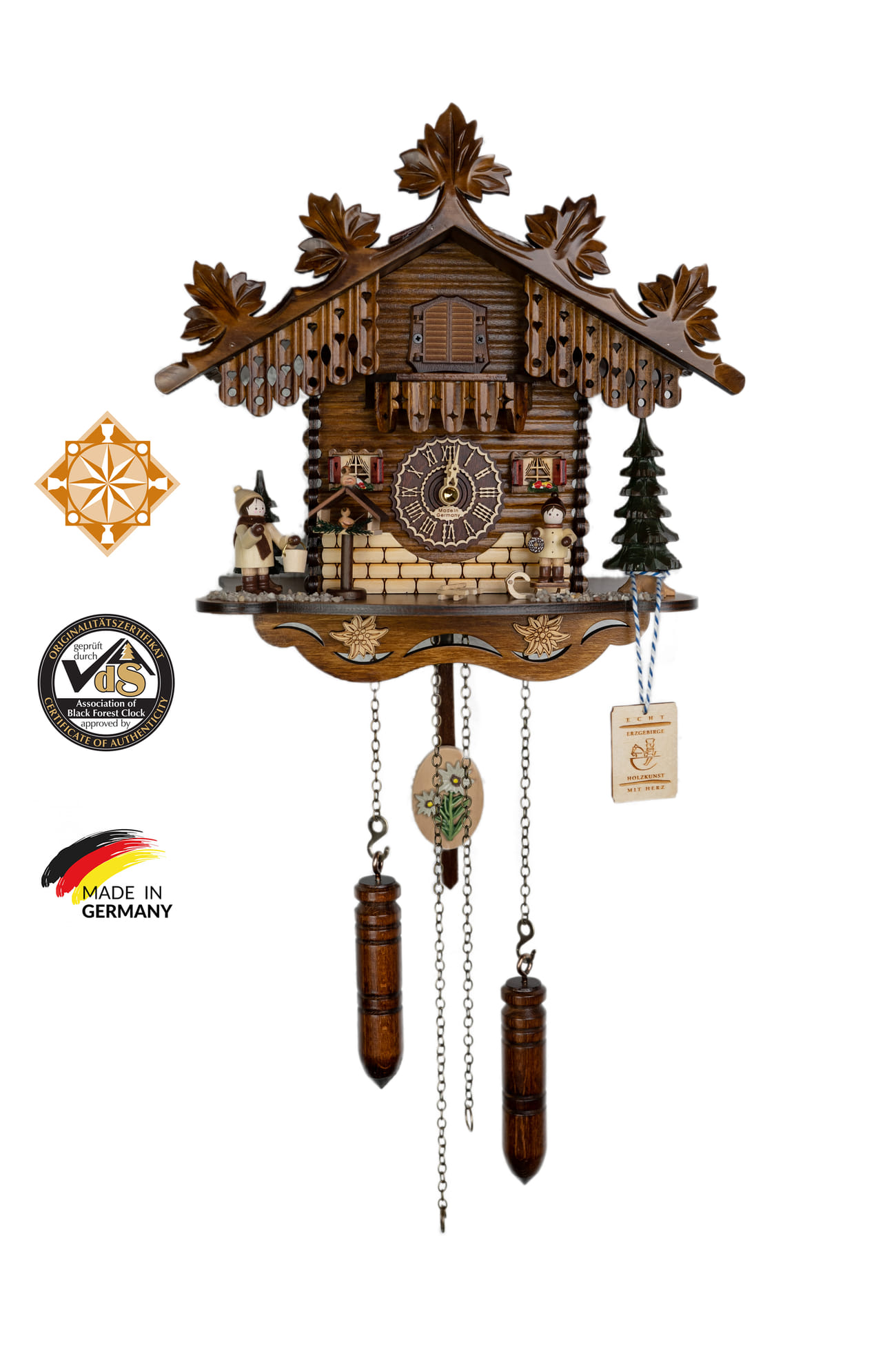 Cuckoo Clock | Christmas Erzgebirge | Quartz