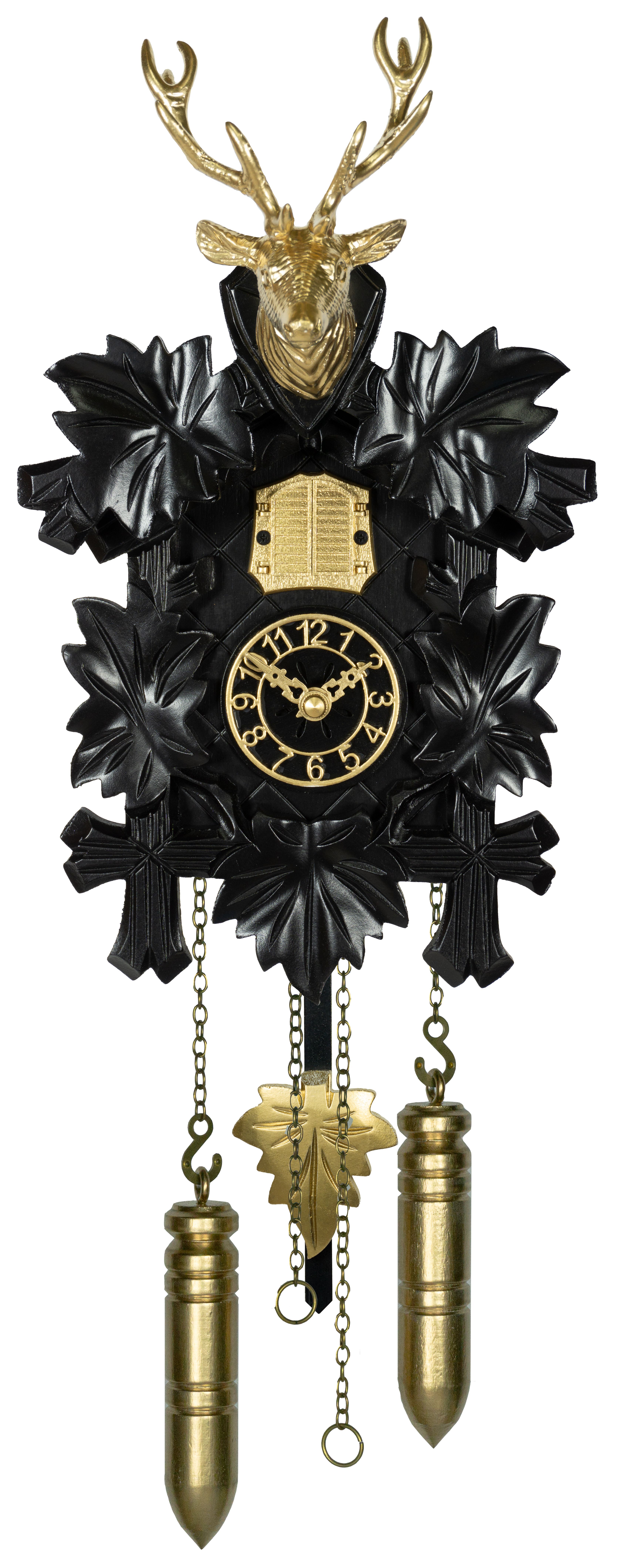 Cuckoo Clock | Modern Design | Black-Gold