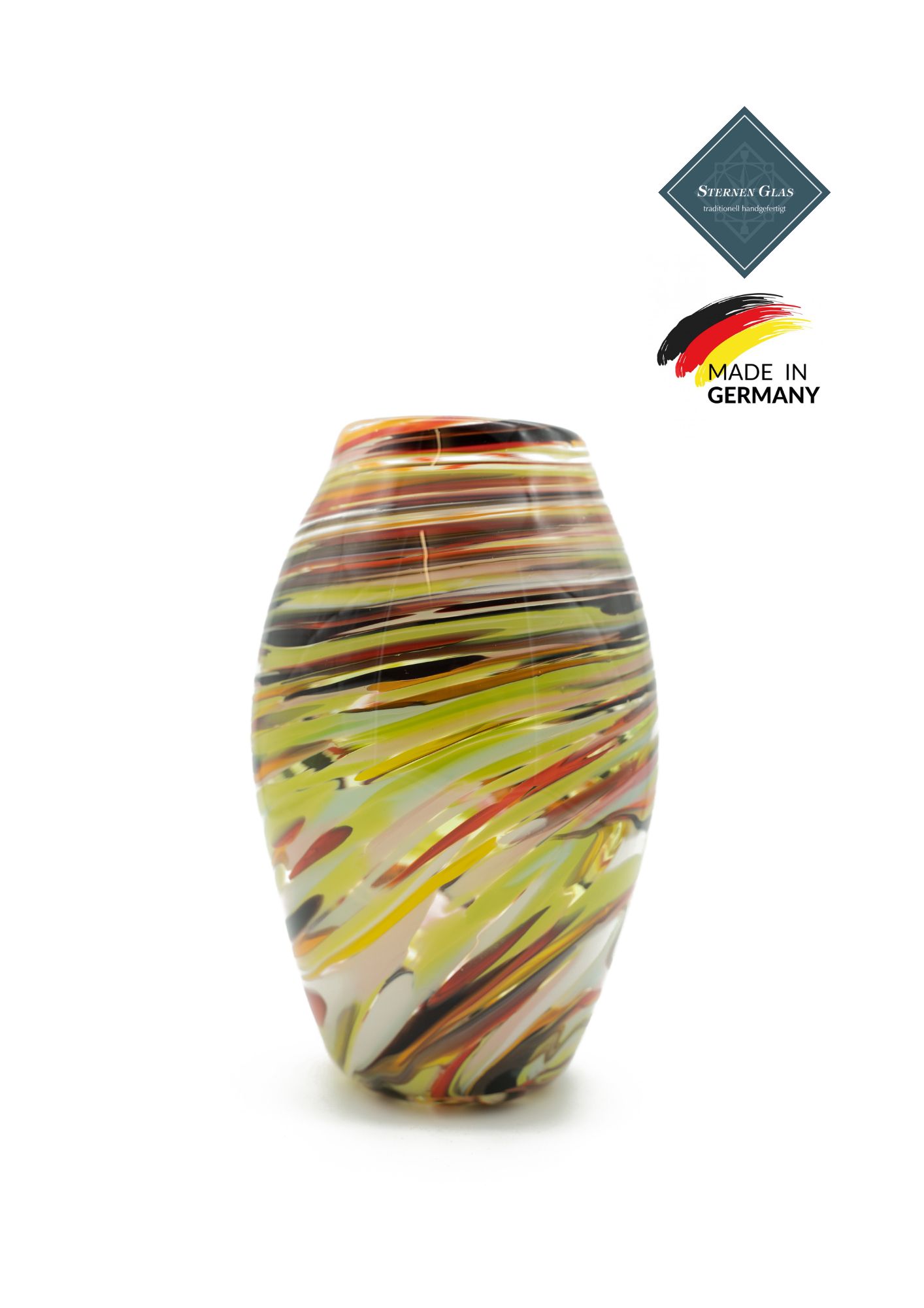 STERNEN GLAS | Olive Vase | Colorful