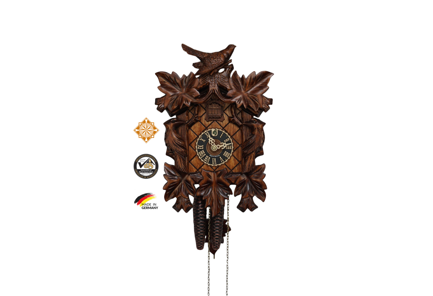 Cuckoo Clock | Traditional Style, Three Birds | 1 Day Movement